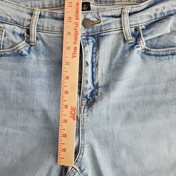 NY&C Women's Jeans Size 18 Mid-Rise Skinny NWT RN 23243 Rainbow Heart Embroidery - Picture 14 of 16